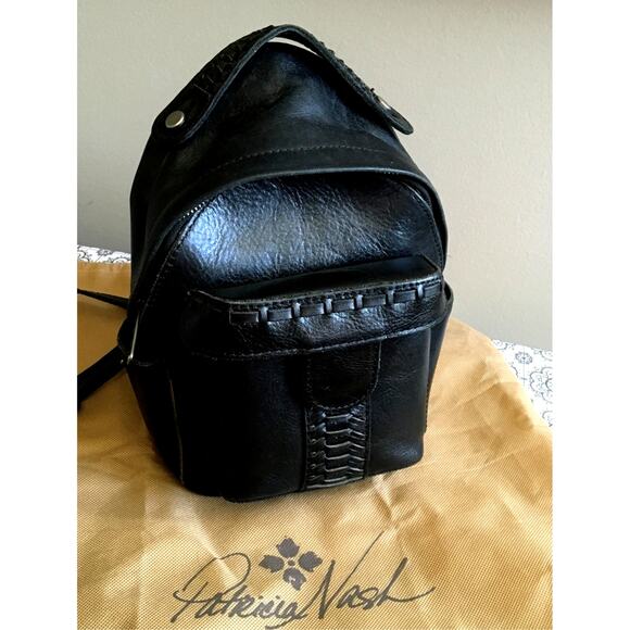 Patricia Nash Black Leather Backpack main image 12